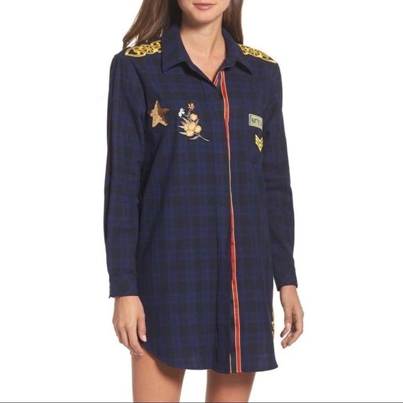 Plaid Patchwork Long Sleeves Flannel Shirt - Picture 5 of 6